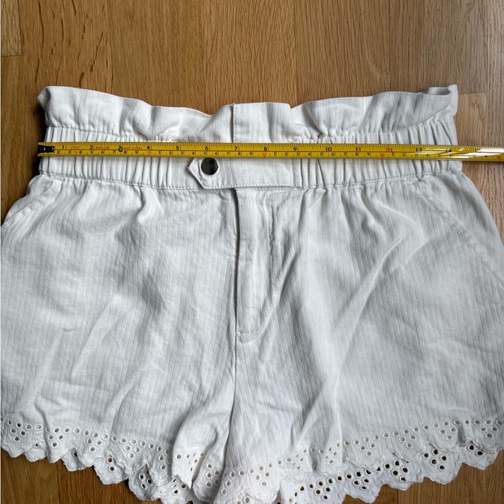 ANTHROPOLOGIE White High Rise Shorts - size small - Picture 8 of 8